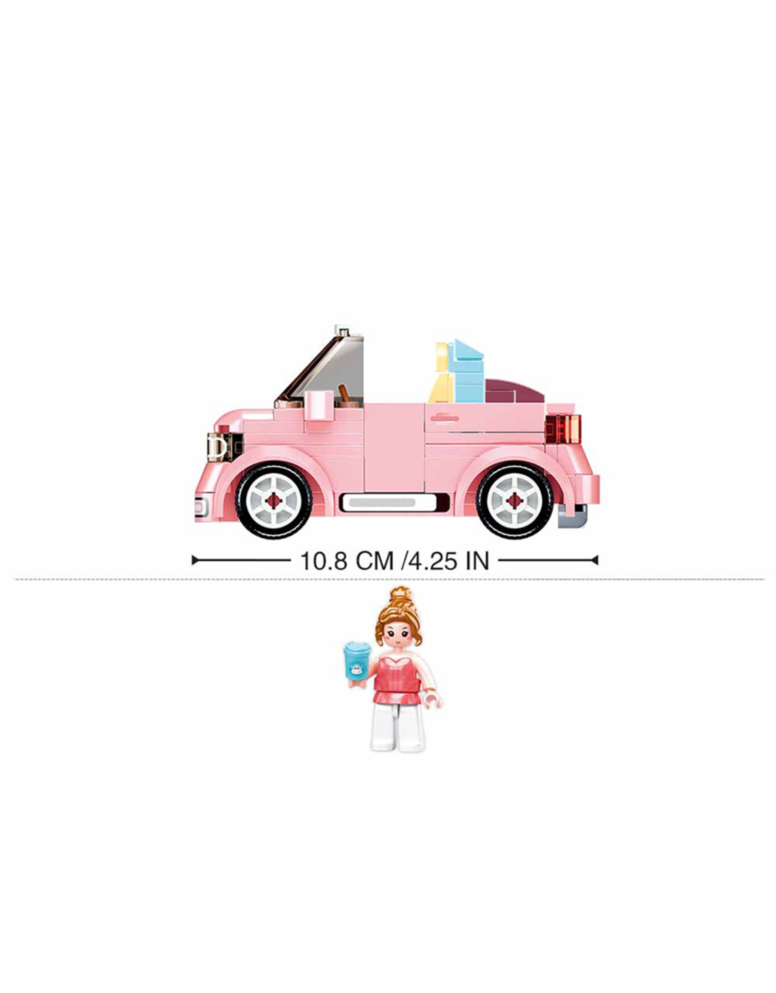 Sluban Sluban Girl's Dream - Roze Cabriolet