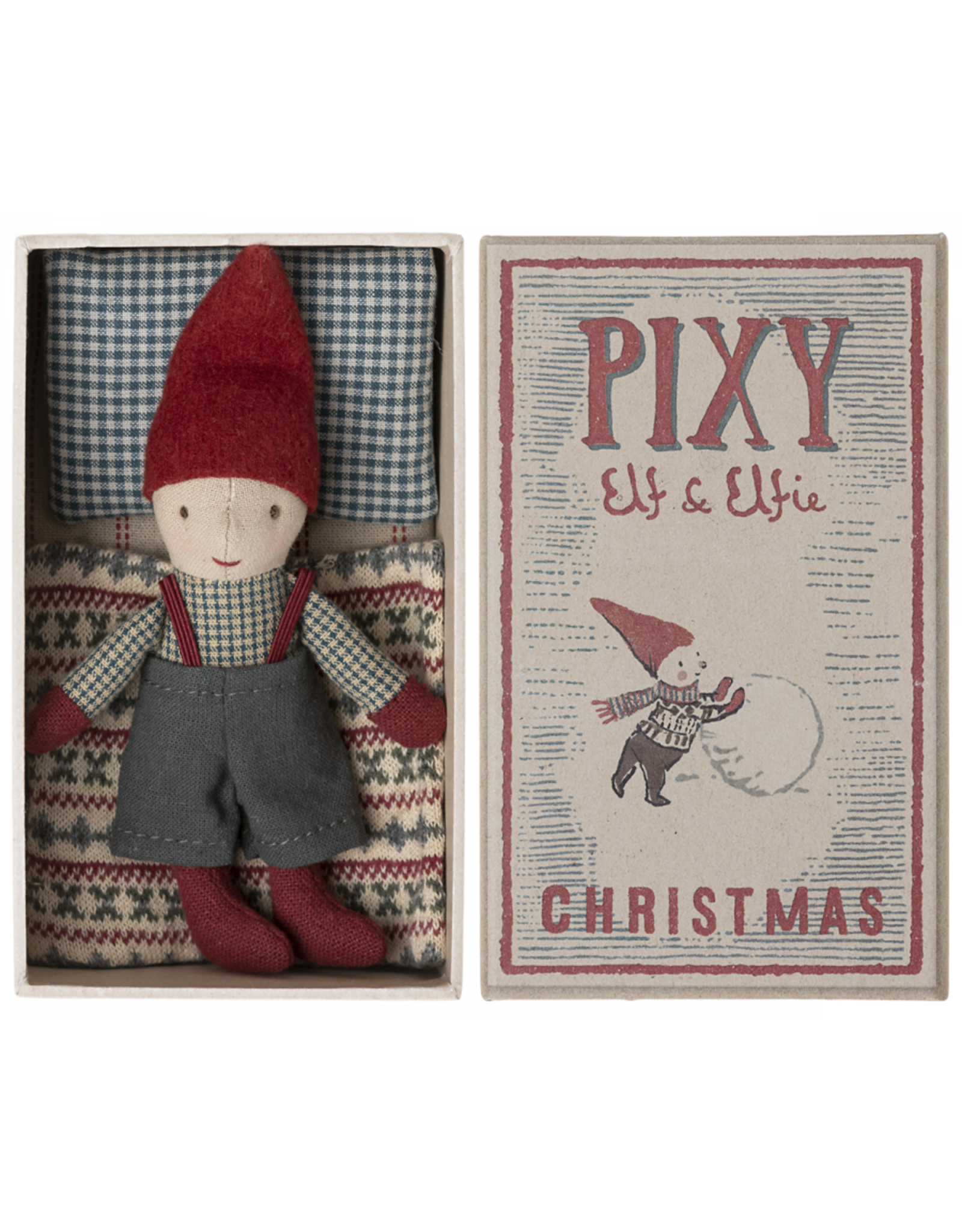 Maileg Pixy Elf in Matchbox