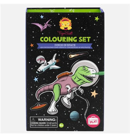 Tiger Tribe Colouring Set Dino’s in Space