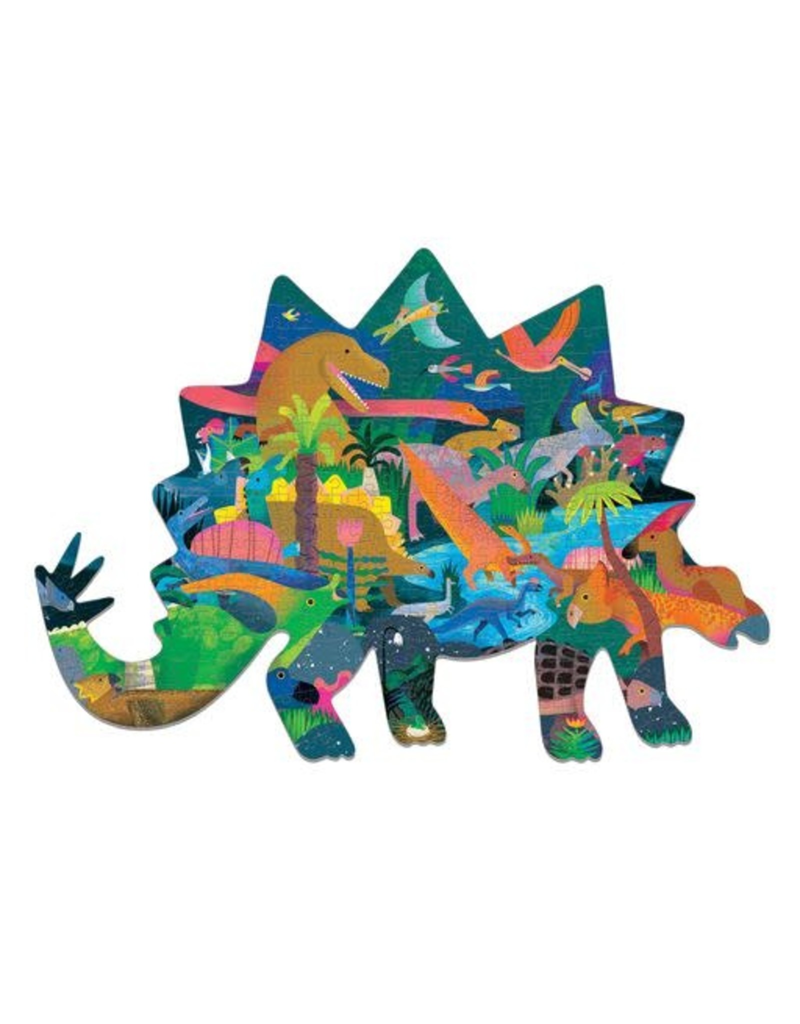 Mudpuppy Shaped Puzzle 300 st "Dinosaurs"