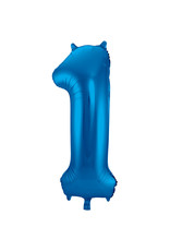 Number Foil Balloon Blue - Cijfer 1