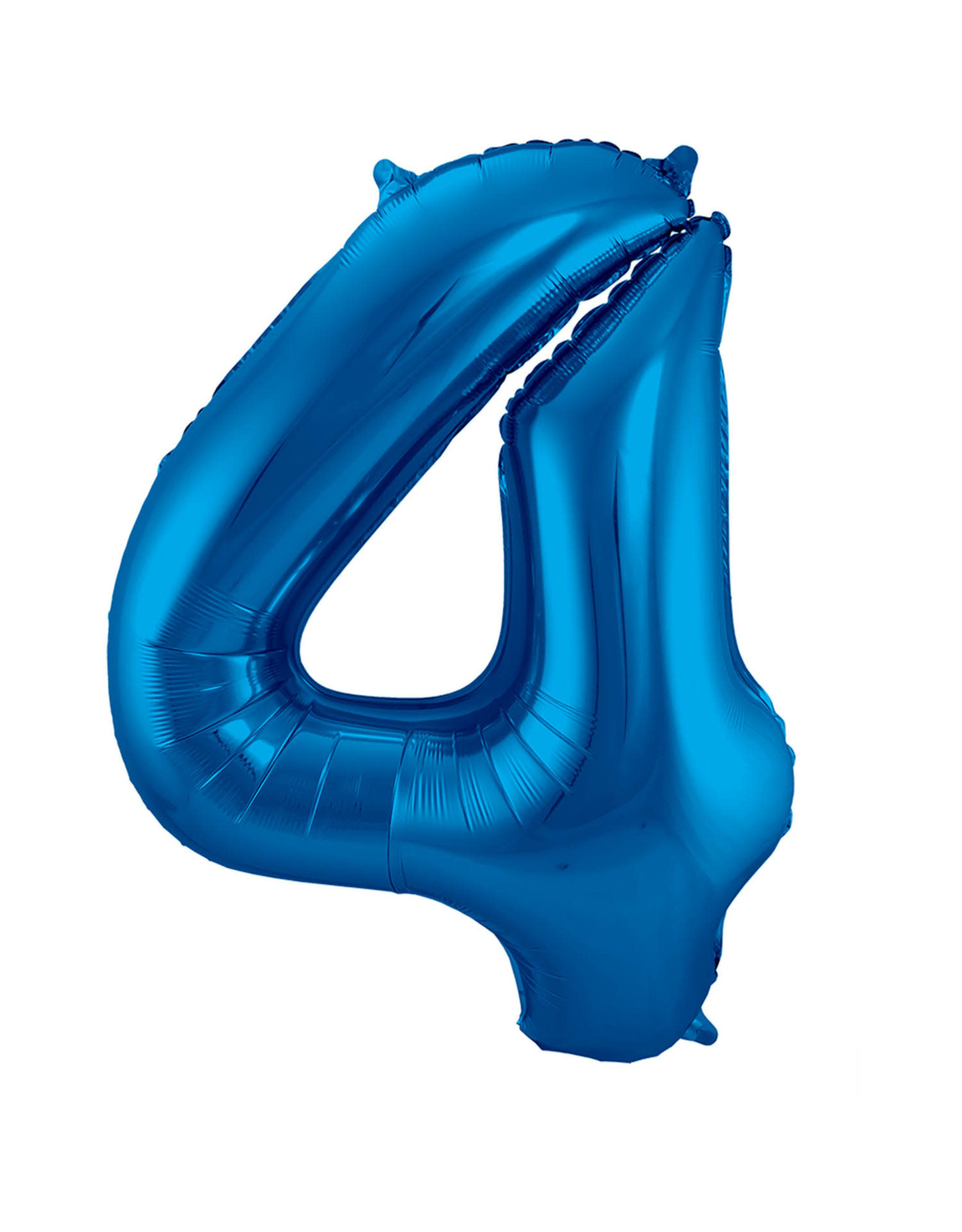 Number Foil Balloon Blue - Cijfer 4