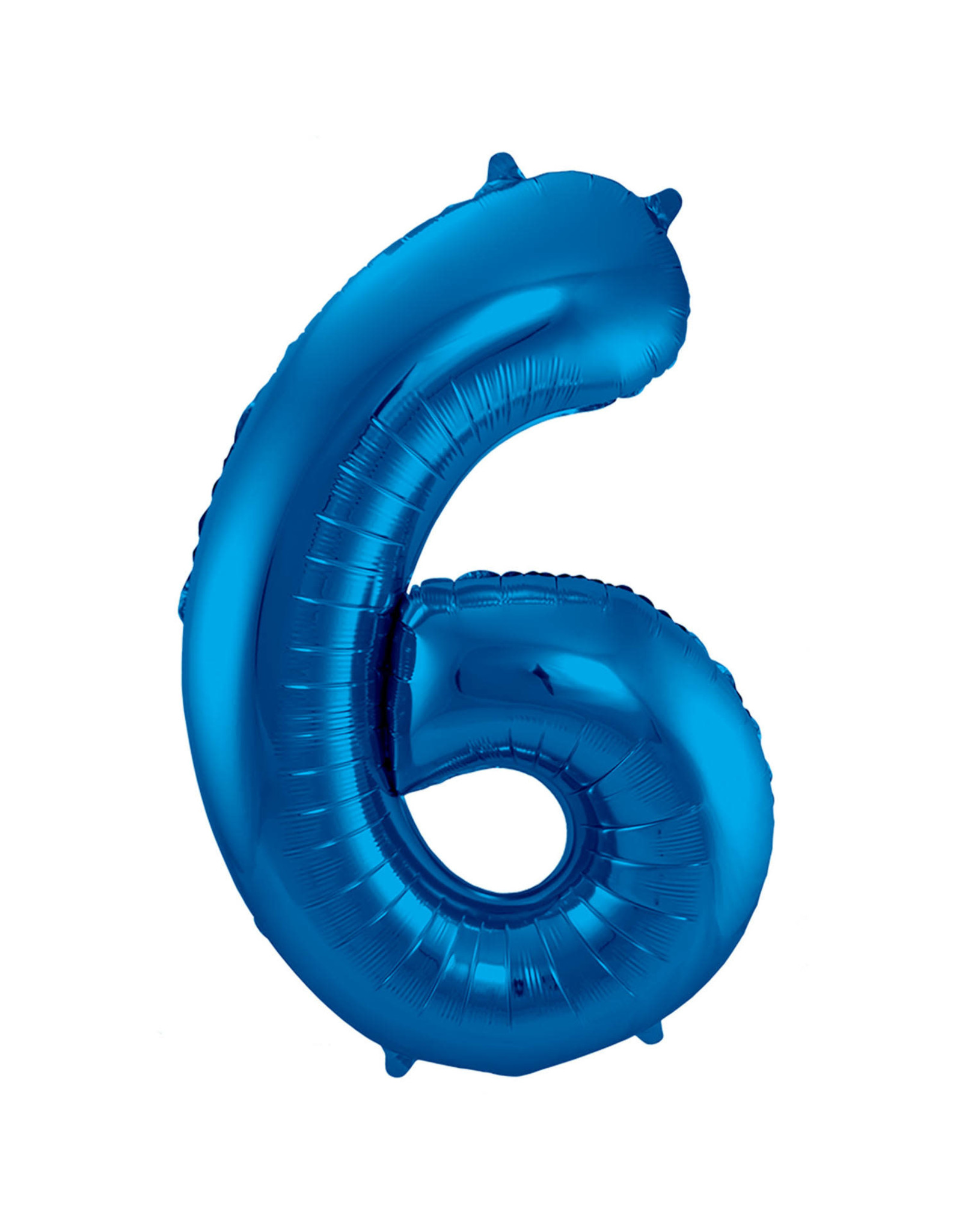 Number Foil Balloon Blue - Cijfer 6