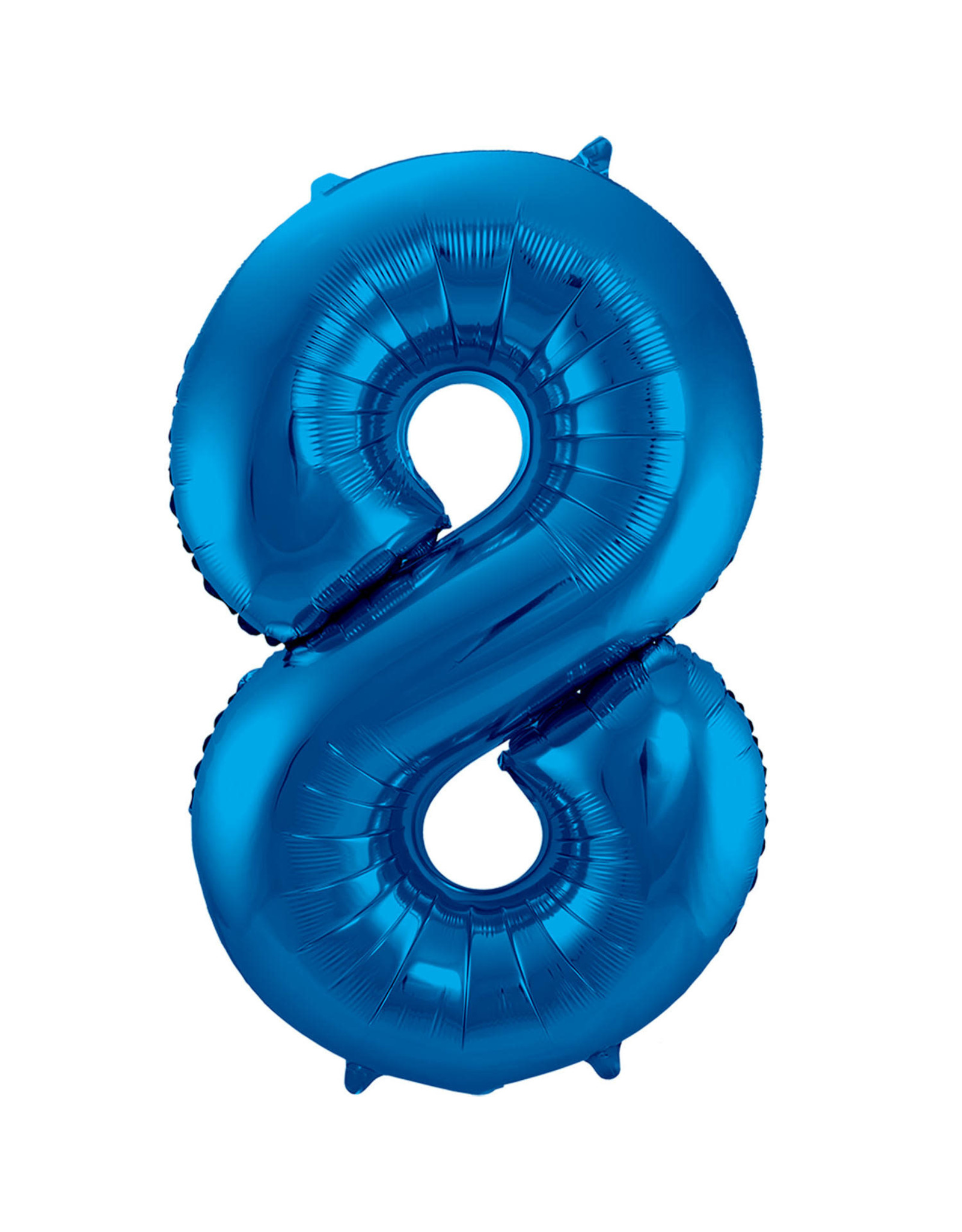 Number Foil Balloon Blue - Cijfer 8