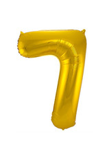 Number Foil Balloon Gold - Cijfer 7