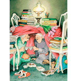 Set van 8 postkaarten Inge Löök "Aunties"