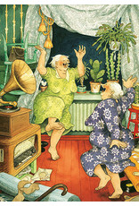 Set van 8 postkaarten Inge Löök "Aunties"