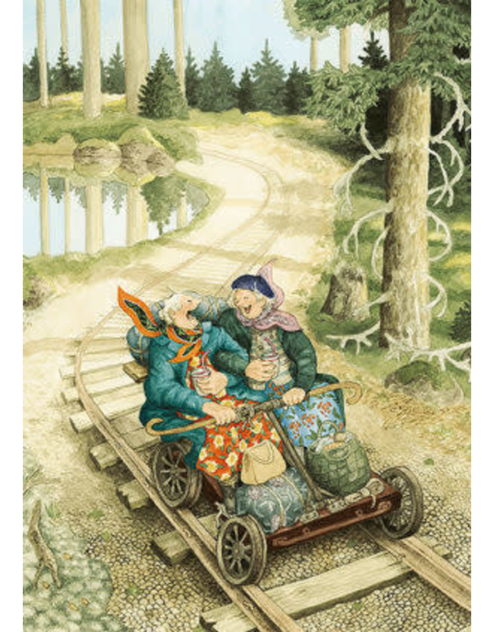 Set van 8 postkaarten Inge Löök "Aunties"