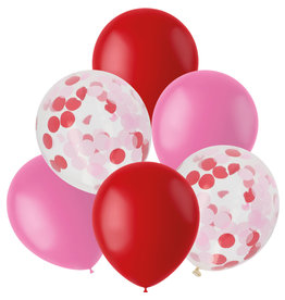 Ballonnen Mix Pink & Red