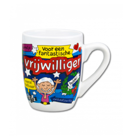 pd party Cartoonmok Fantastische Vrijwilliger
