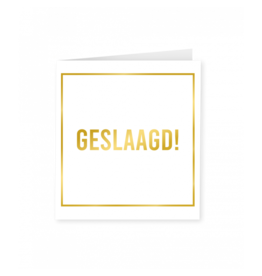 Gold White Card - Geslaagd