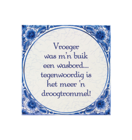 pd party Tegel Delfts blauw - Wasbord