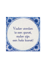 pd party Tegel Delfts blauw - Vader worden