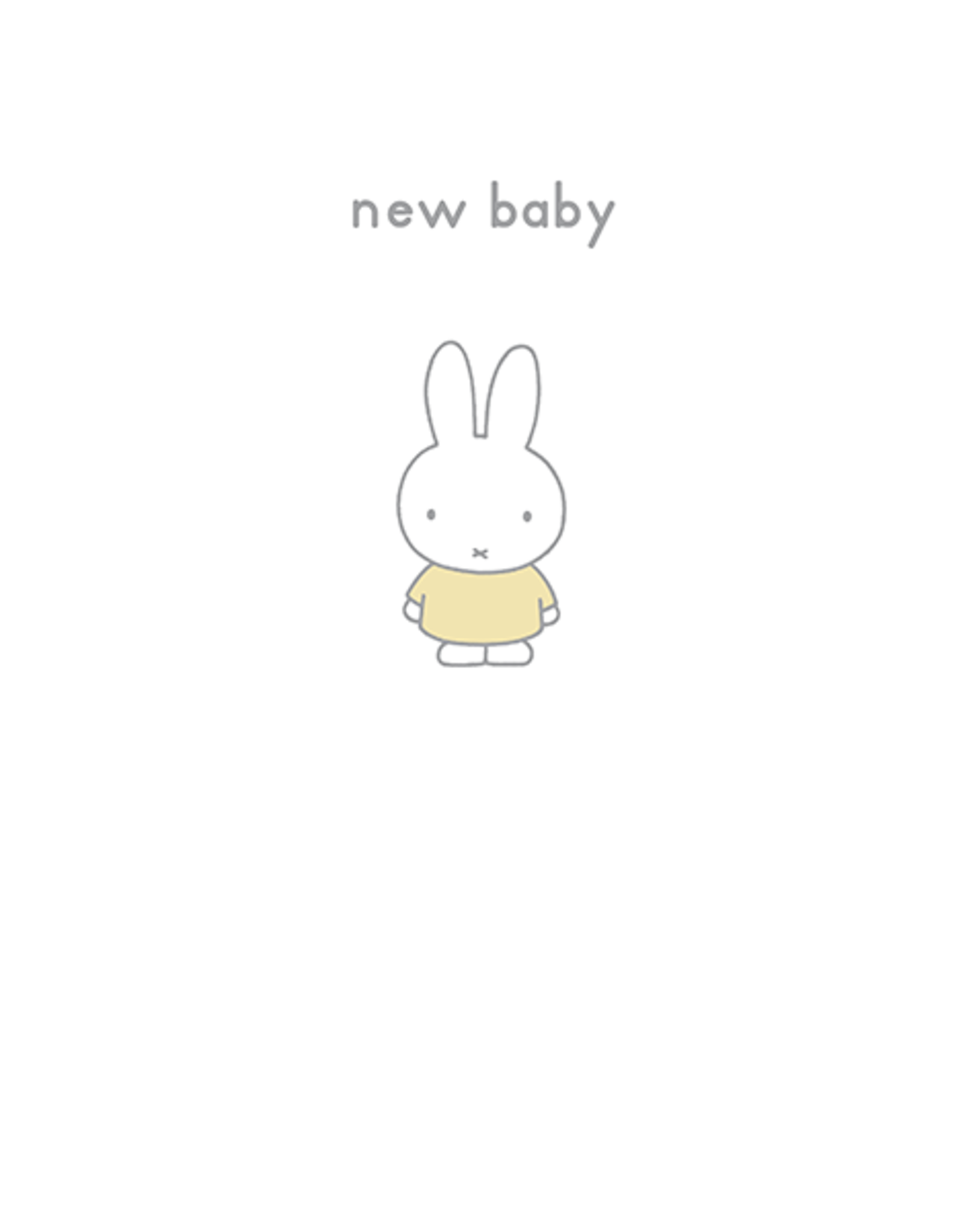 a hype card Miffy 027 “new baby”
