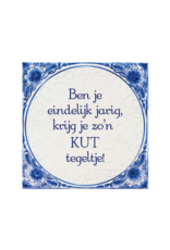 Tegel Delfts blauw - Kut tegeltje