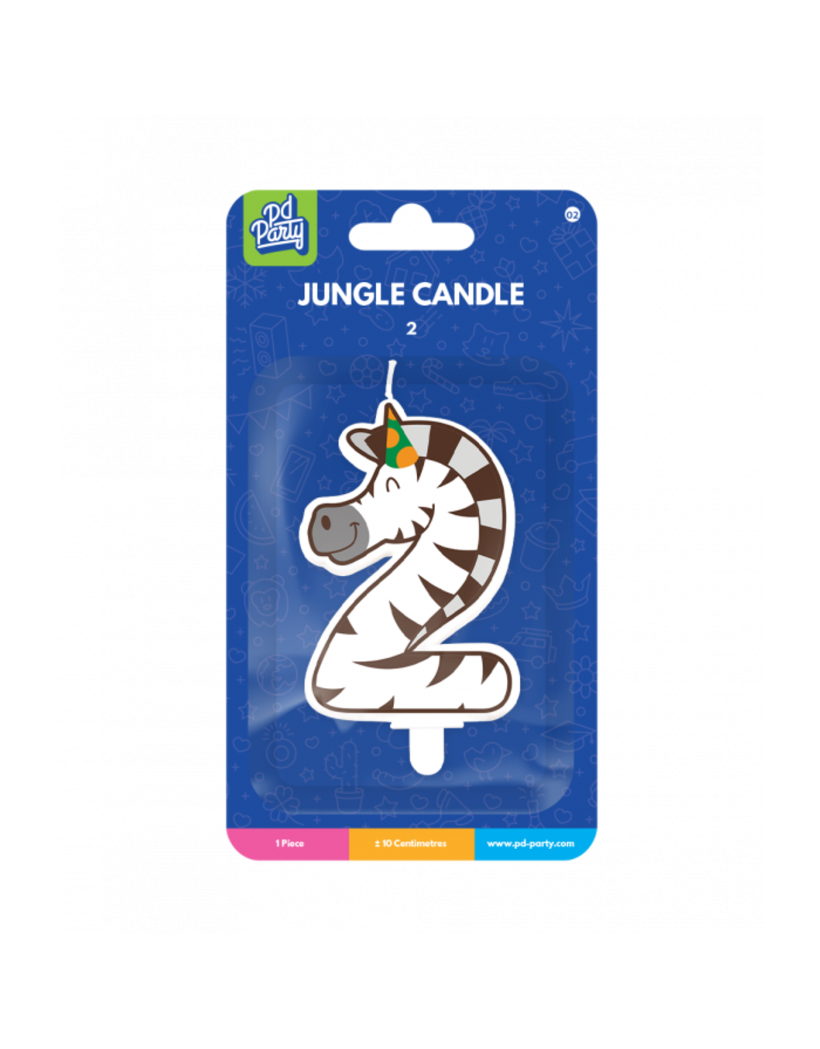 pd party Jungle Candle - 2 Zebra