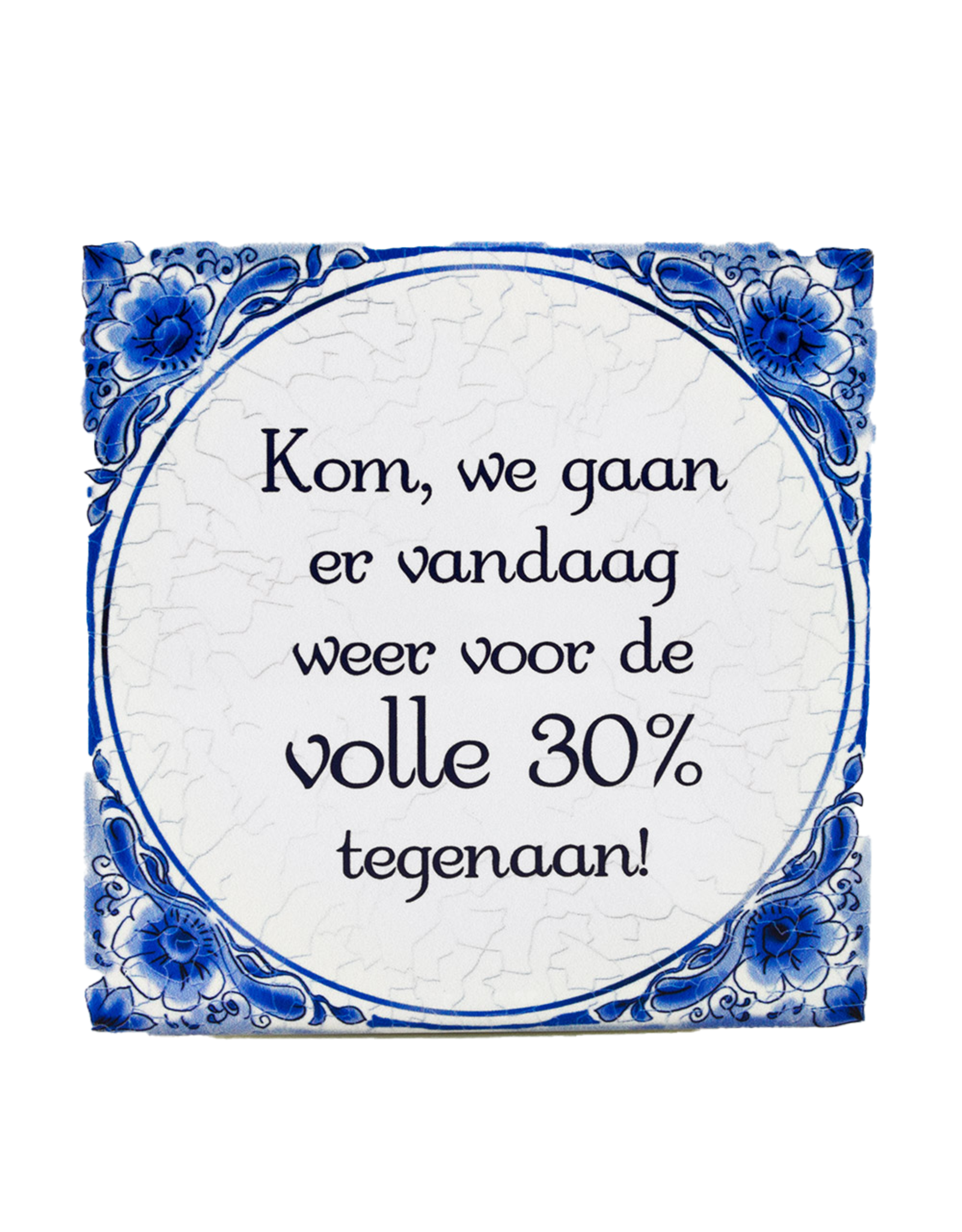 Tegel Delfts blauw - 30%