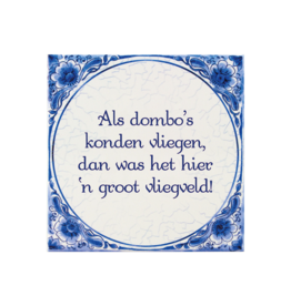 pd party Tegel Delfts blauw - Dombo's