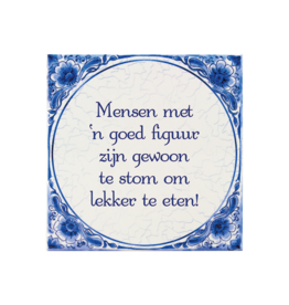 pd party Tegel Delfts blauw - Goed figuur
