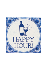 Tegel Delfts blauw - Happy Hour!