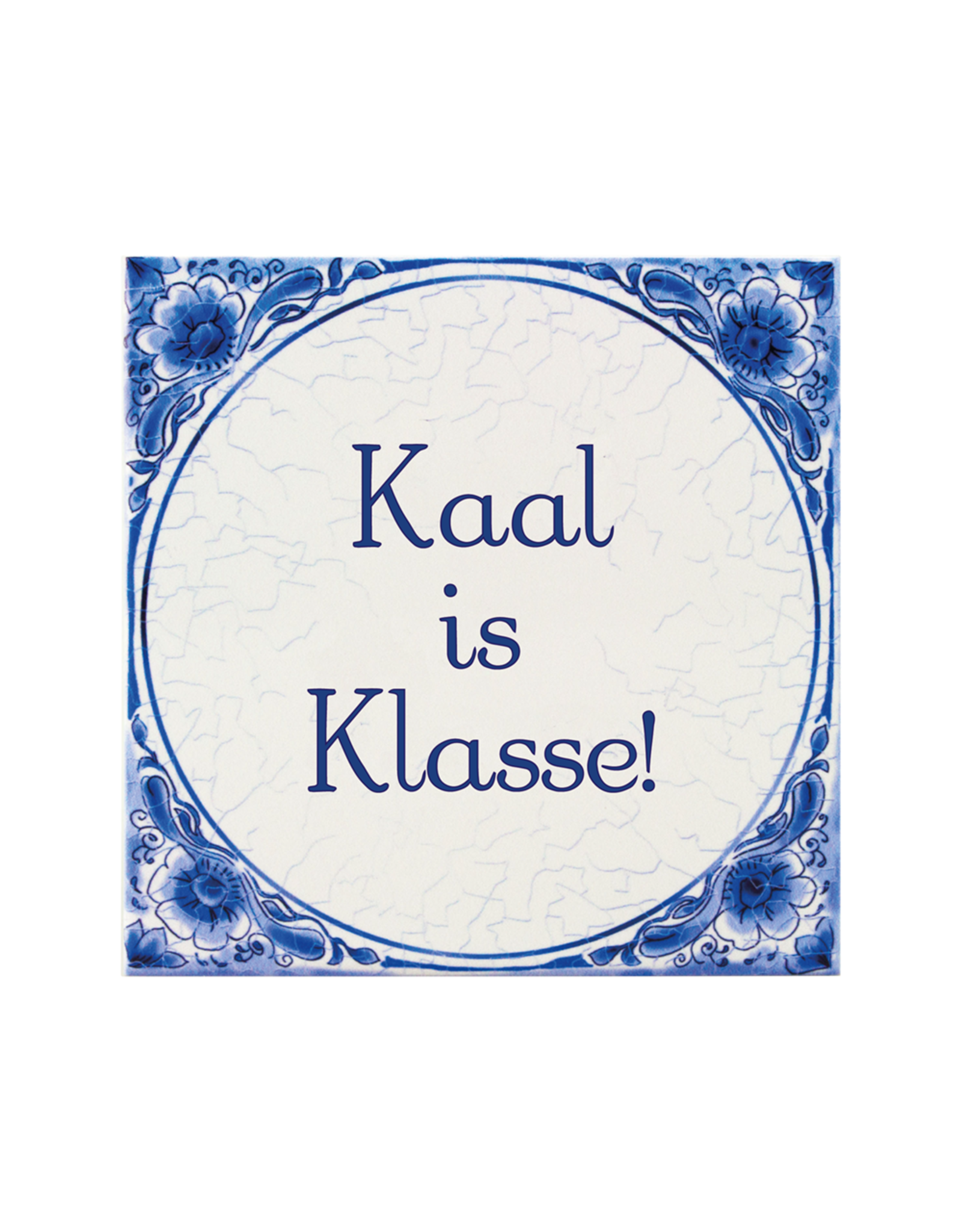 Tegel Delfts blauw - Kaal is Klasse!