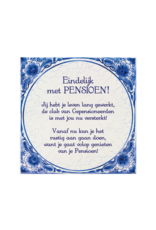 pd party Tegel Delfts blauw - Pensioen