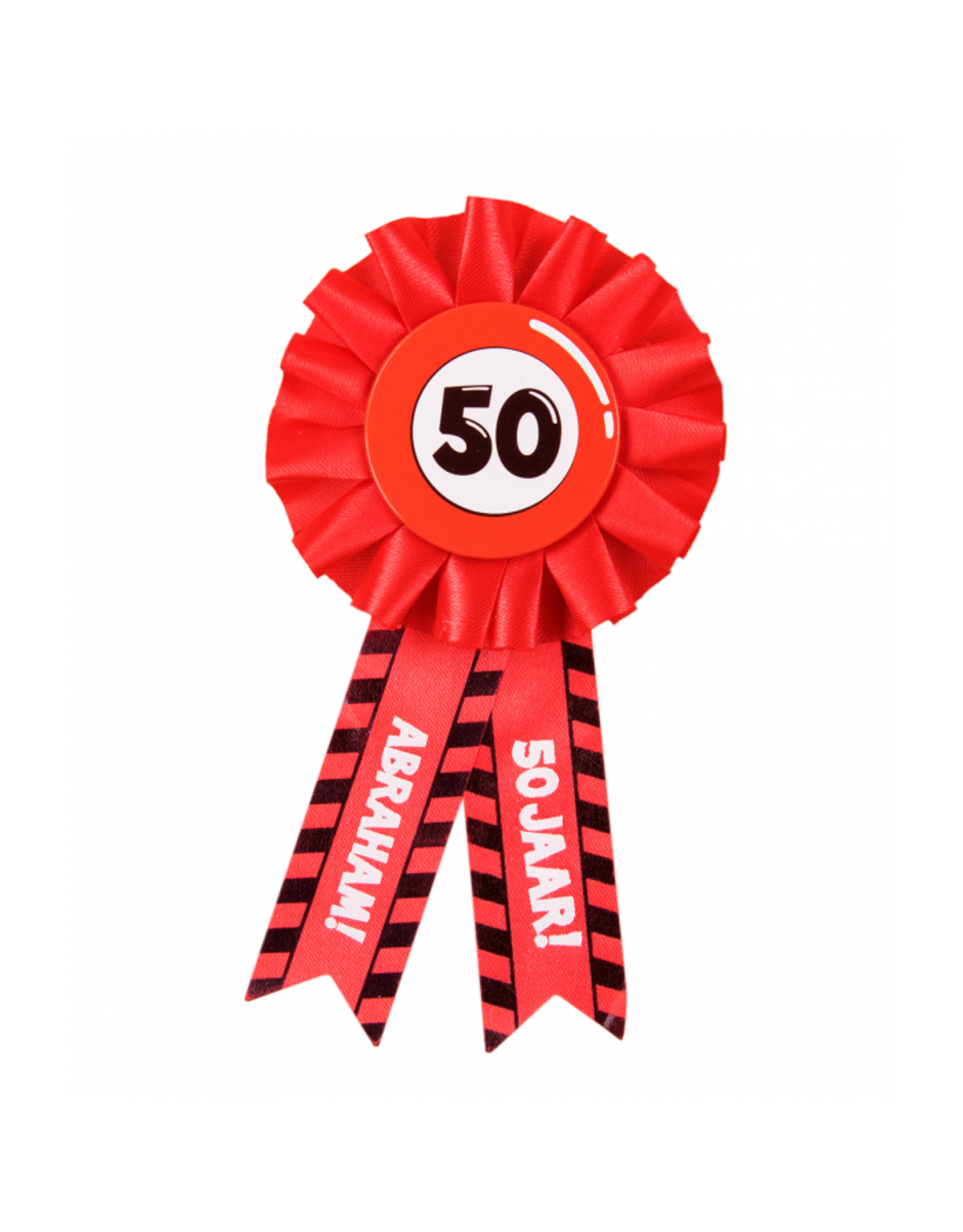 pd party Party Rozet 50 jaar Abraham