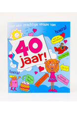 pd party Wenskaart - 40 jaar vrouw Cartoon