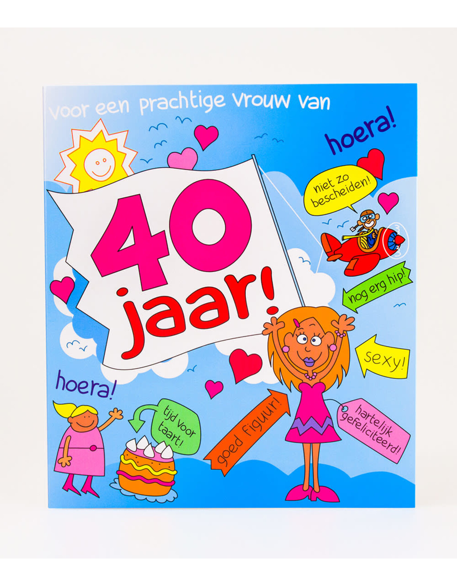 pd party Wenskaart - 40 jaar vrouw Cartoon