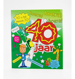 pd party Wenskaart - 40 jaar man Cartoon