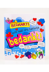 pd party Cartoon Wenskaart - Bedankt!