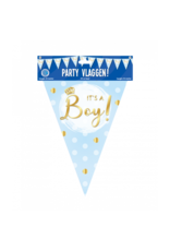 Party Flags Foil - It's a boy!