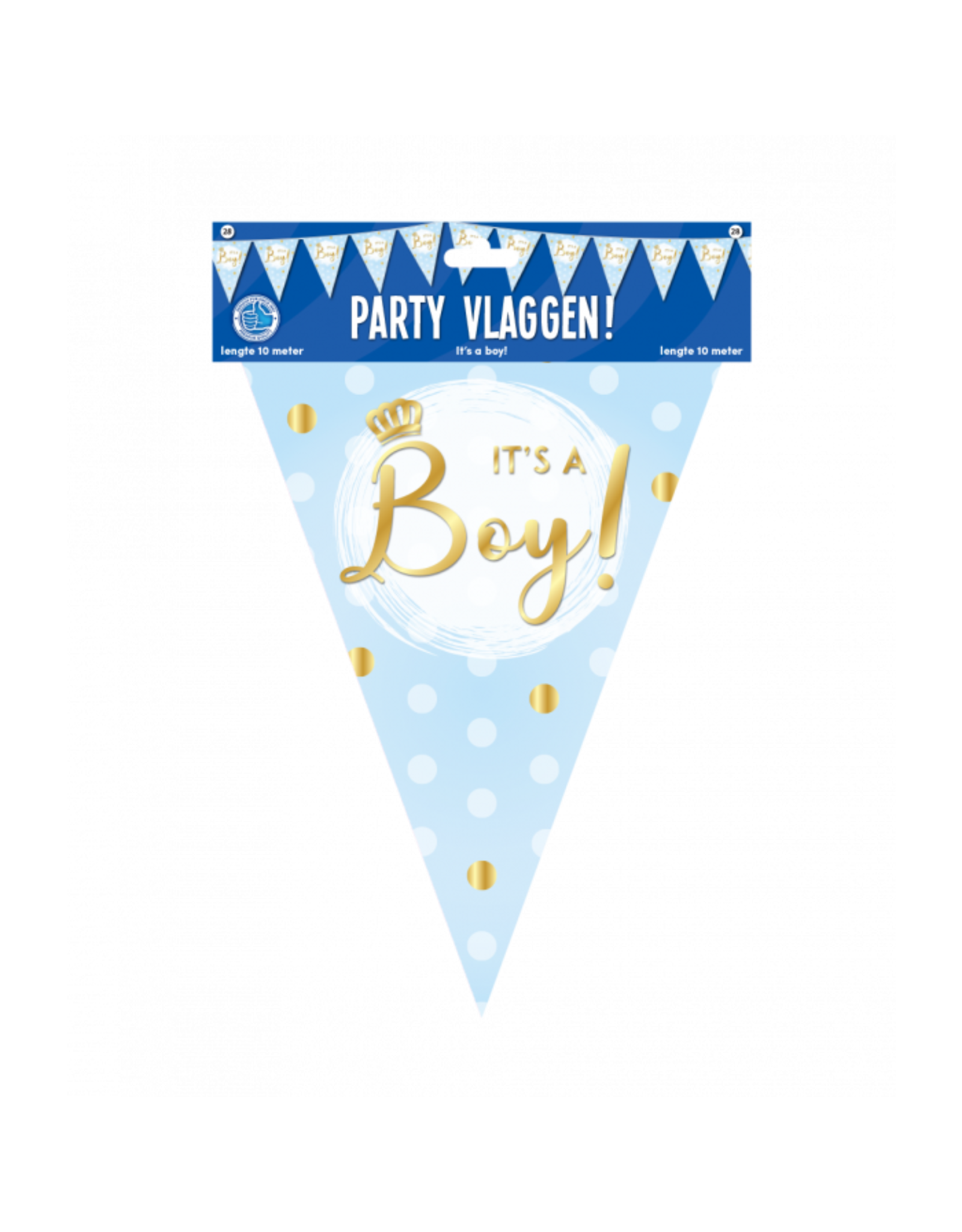pd party Party Flags Foil - It's a boy!