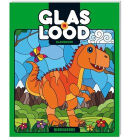 Glas in Lood Kleurboek "Dinosaurus"