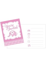 Baby Olifant “Pink” Uitnodigingen