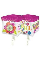 Foil Balloon Baby Girl Cubez