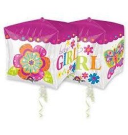 Foil Balloon Baby Girl Cubez