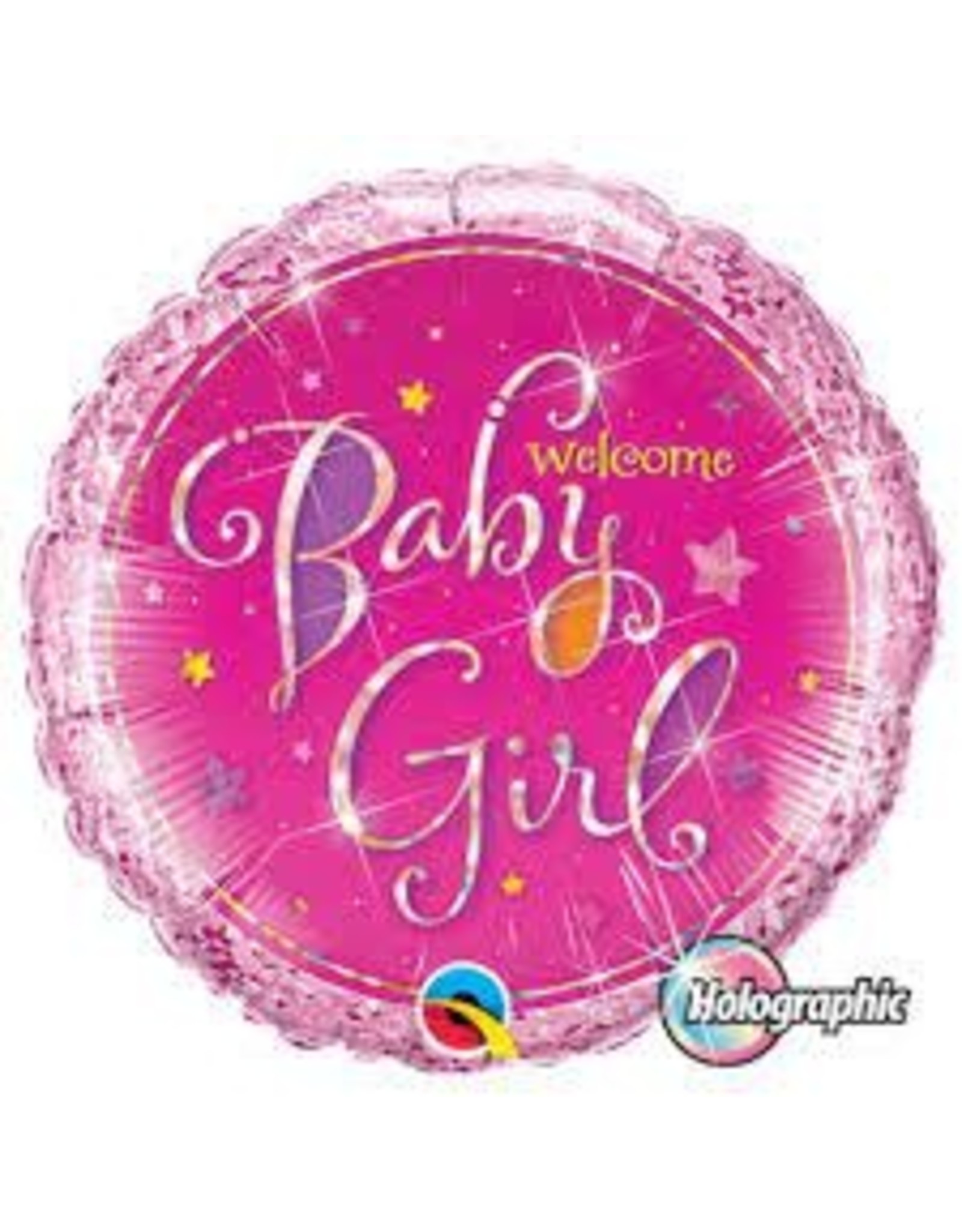 Qualatex Welcome Baby Girl Foil Balloon