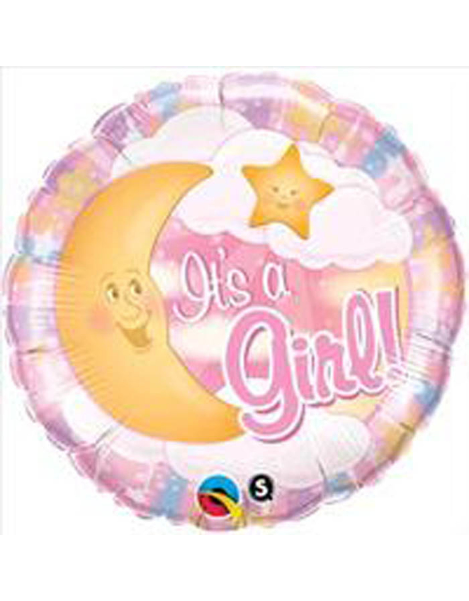 Qualatex It’s A Girl Moon Foil Balloon