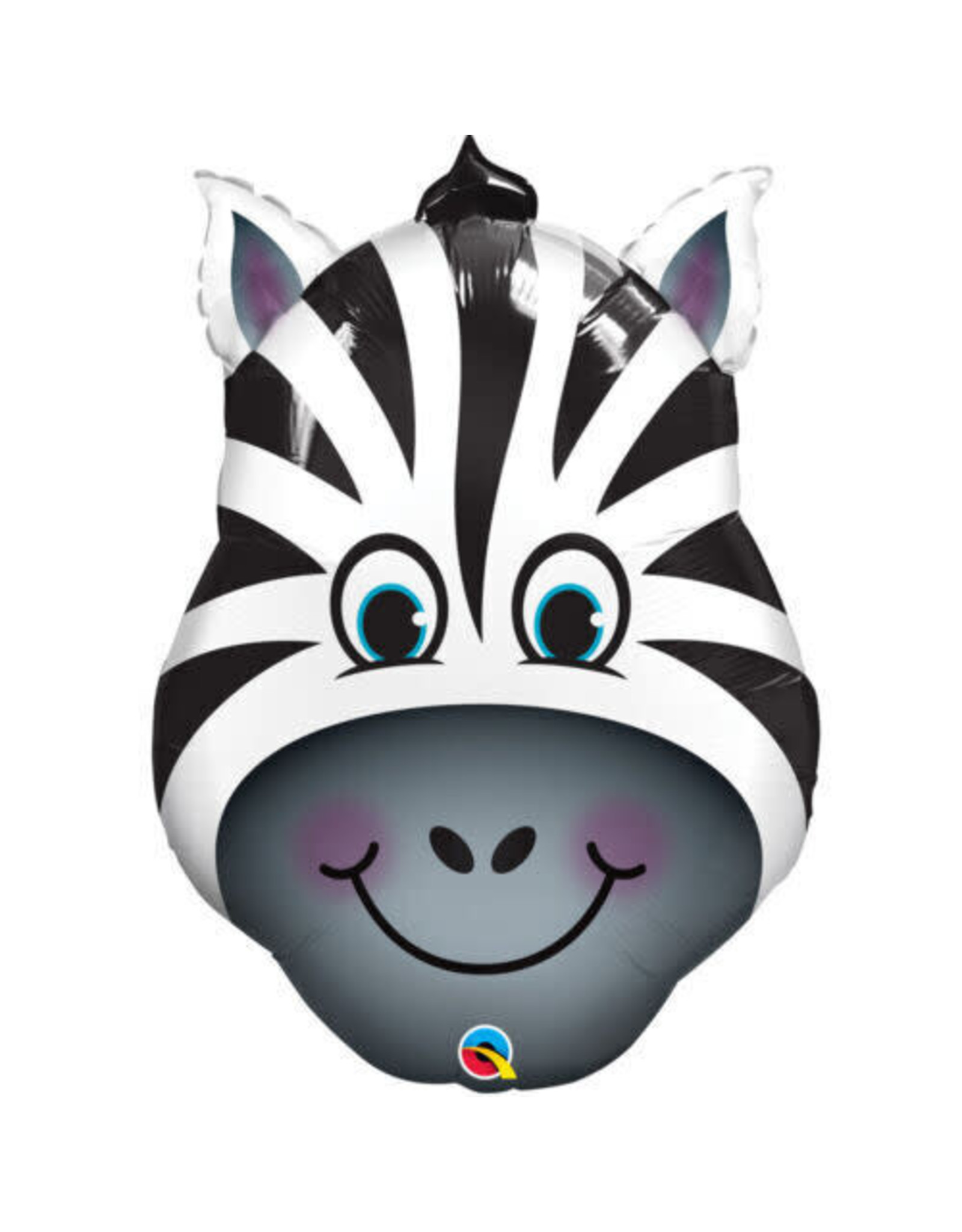 Qualatex Zebra Shaped Folie Ballon