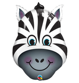 Qualatex Zebra Shaped Folie Ballon