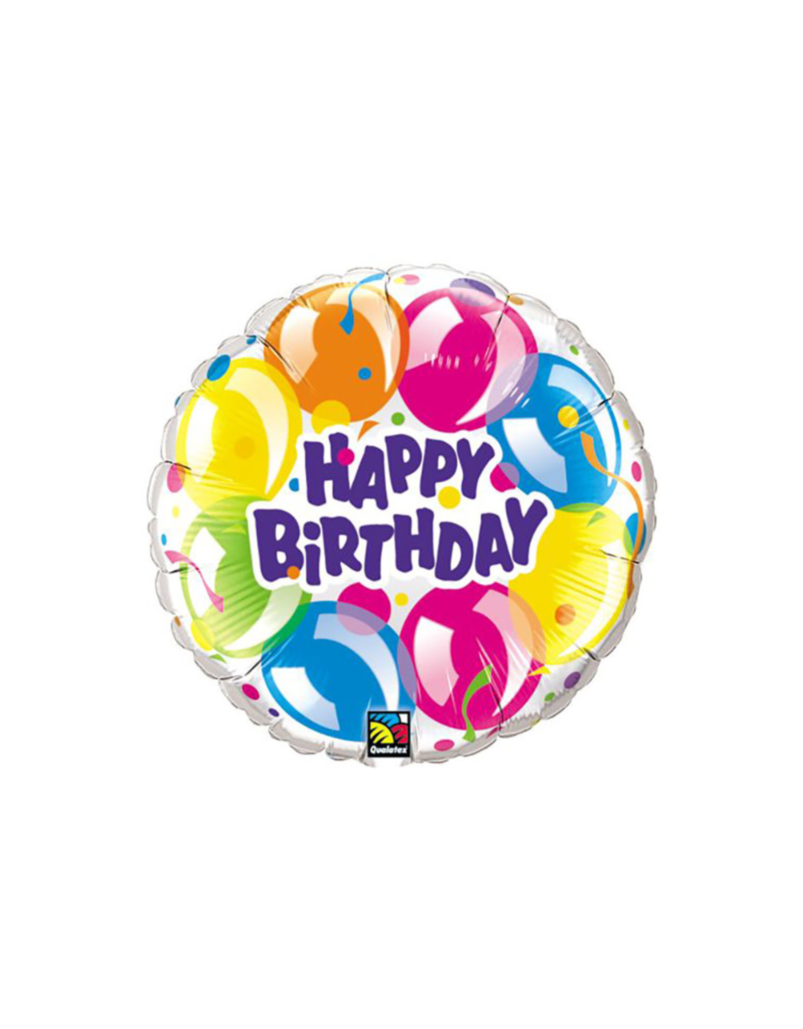 Qualatex Happy Birthday Sparkling Foil Balloon