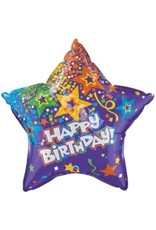 Qualatex Happy Birthday Ster Folie Ballon