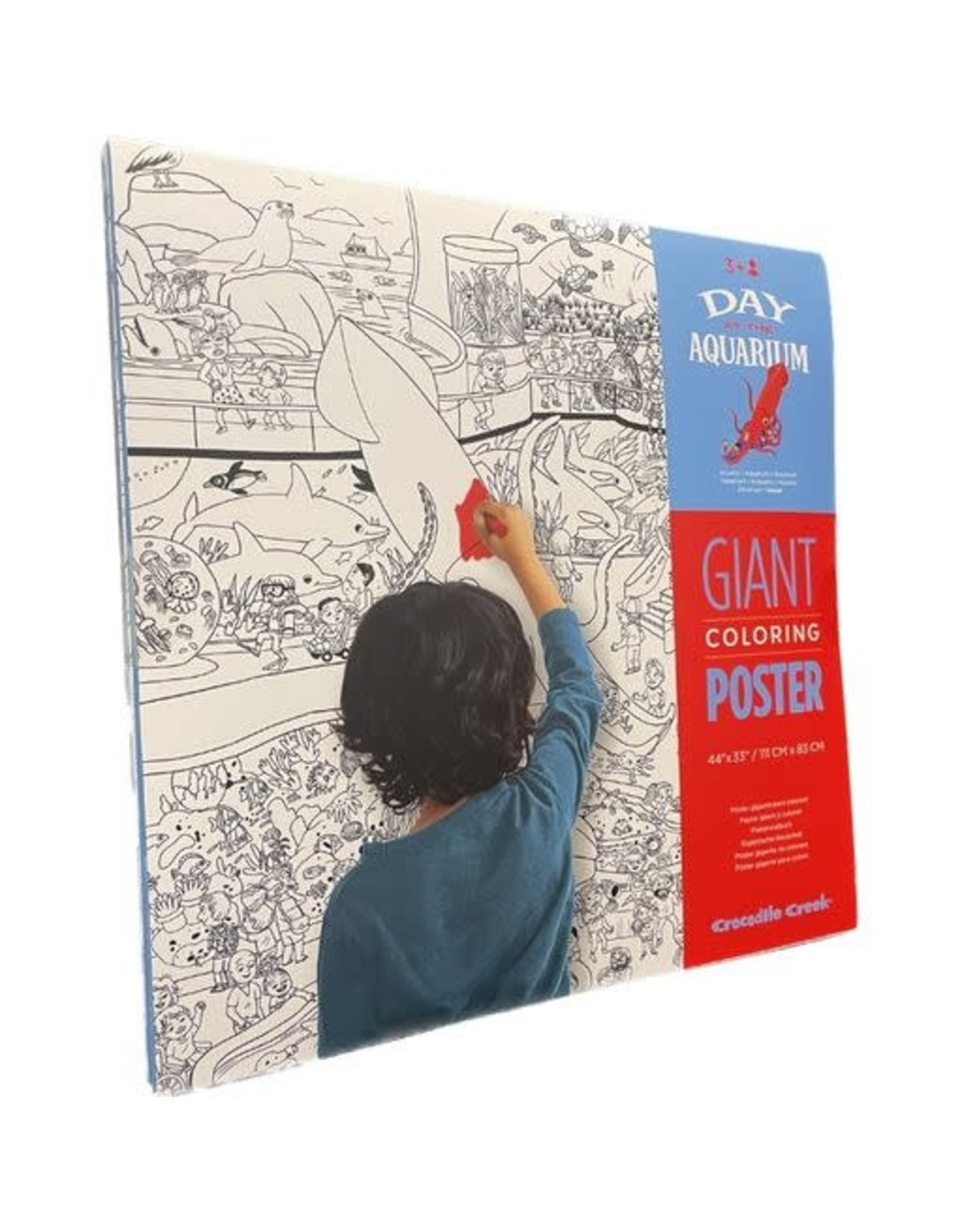 Giant Coloring Poster - Day at the Aquarium - De Kadohoek