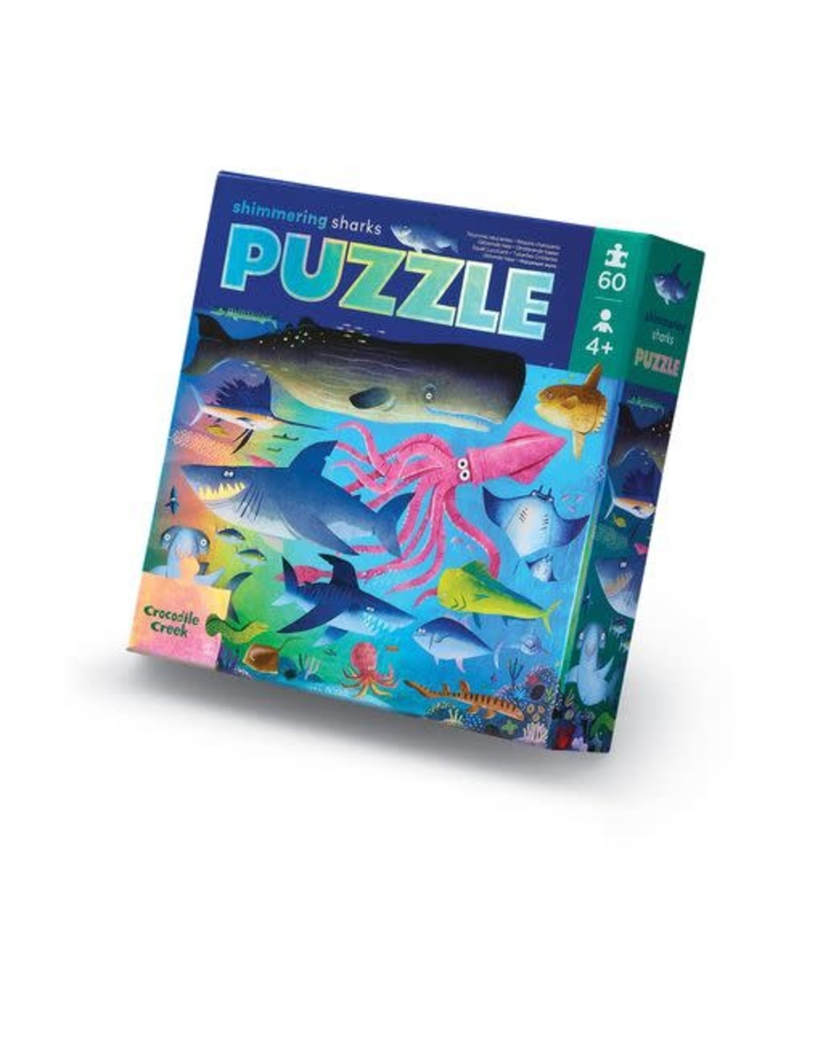 Crocodile Creek Foil Puzzle "Shimmering Sharks"