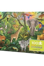 Crocodile Creek Holographic 100 pc Jungle Paradise Puzzle
