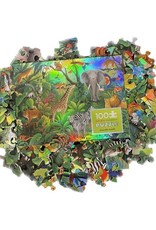 Crocodile Creek Holographic 100 pc Jungle Paradise Puzzle