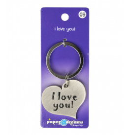 pd party Hart sleutelhanger - I love you