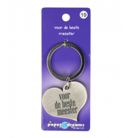 pd party Hart sleutelhanger - Voor de beste meester