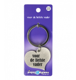 pd party Hart sleutelhanger - Voor de liefste vader